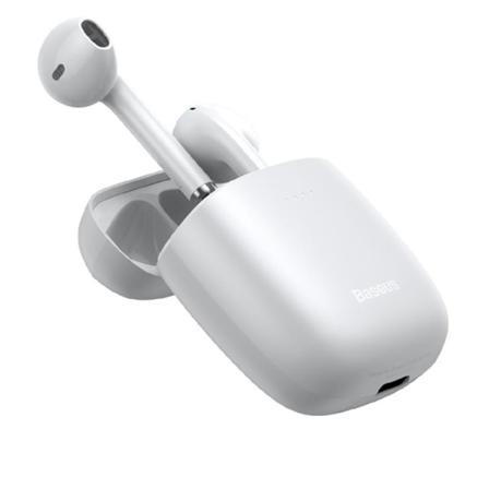 Effektfulla Baseus Encok W04 Pro Bluetooth Hörlurar Vit