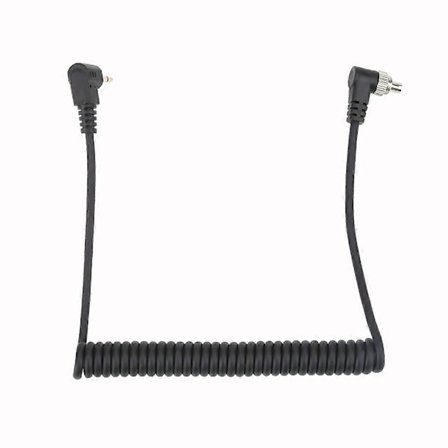 2,5 mm till Hane Flash PC Synk Kabel med Skruvlås Förlängd Spiraltråd