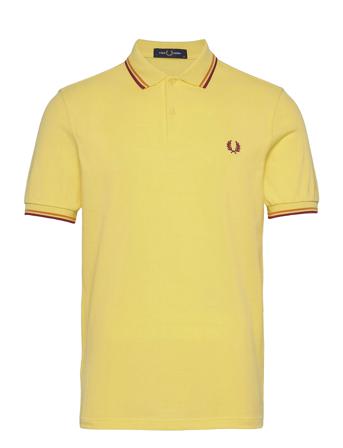Twin Tipped Fp Shirt Polos Short-sleeved Gul Fred Perry