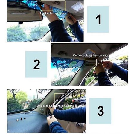 HD 1080p Bilkamera med Dubbla Linser för inspelning