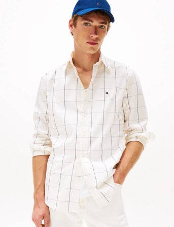 Tommy Hilfiger Lightweight Twill Window Shirt - White - S