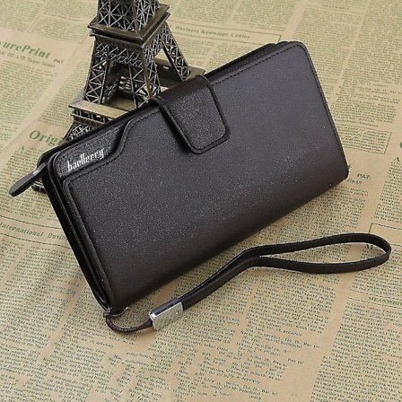 Rento Hasp-aukkoinen PU-nahkainen miesten lompakko, suuri kapasiteetti