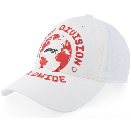 Formula One - Motor Vit unconstructed Keps - F1 Logo Racing Division World Graphic Cloud Dancer Dad Cap @ Hatstore