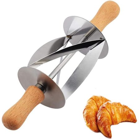 Croissant Cutter RollerCroissant Maker Rostfritt Stål Roller Sli
