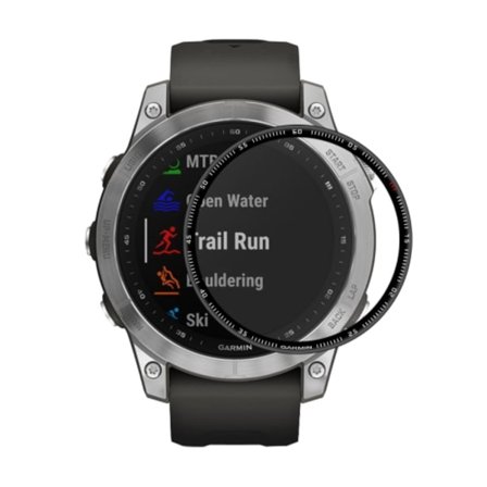 1 PC 3D Full täckning Soft PC Edge + PMMA HD skärmskyddsfilm för Garmin Fenix ​​7S