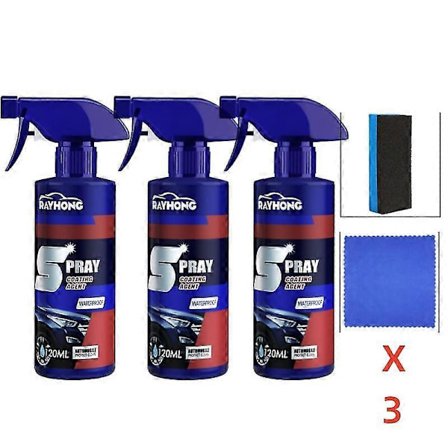120ml RAYHONG Hurtigvirkende Coating Spray Bil Nano-keramisk Coating Agent Bilripe Reparering Glass Hydrofobisk Coating Pleie