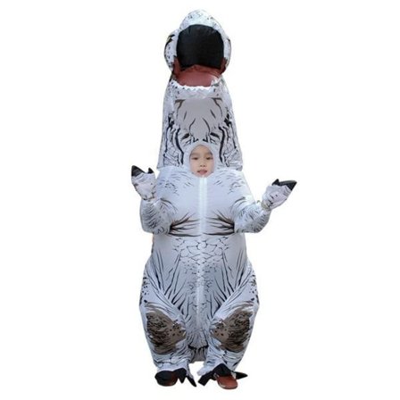 Oppustelig Dinosaur Kostume Cosplay Maskerade Halloween Børn grøn voksen rød barn rød barn adult-FF-