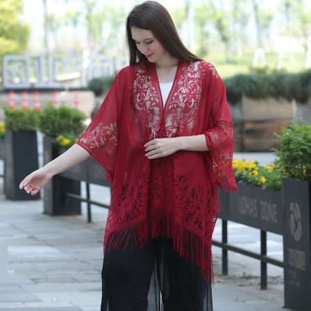 Aftonklänningar Sjal Lady Cape Wraps VIN RÖTT VIN RÖTT