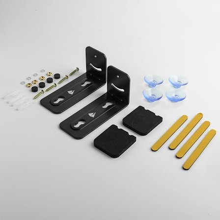 2 stk universelle braketter, lydplankebrakett under TV, veggmontering