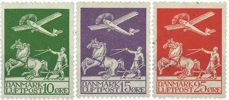 Danmark 1925 - AFA 144-146 - Postfrisk