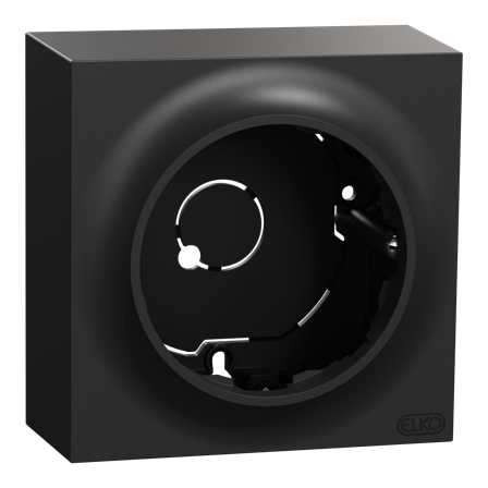 Elko EKO50027 Pintakehys 1-pintakojerasia, korkea Musta, Kytkimet & pistorasiat