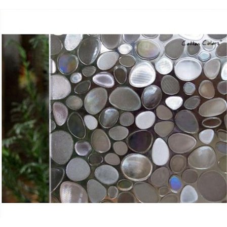 Vindusfilm Film Film Veggdekorasjon Ord Brostein Elektrostatisk Tapet 45 x 100cm