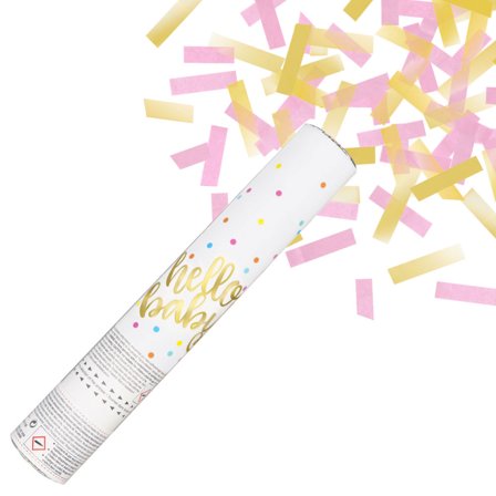 Hello Baby Konfettitykki Vaaleanpinkki