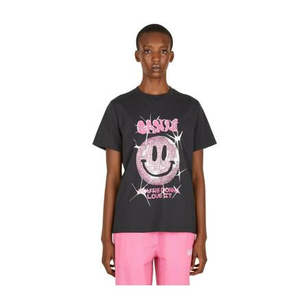 Ganni, T-Shirts Zwart, Dames, Maat:L