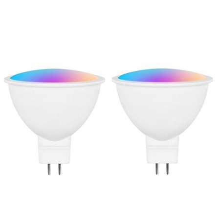 1/2/3 st Smart Homekit WiFi MR16 Smart LED-lampa 12V RGBCW Dimbar lampa Siri Röststyrning 5W Spotbelysning Färgförändring