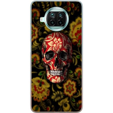 Kompatibelt Mobilskal till Xiaomi Mi 10T Lite 5G Blommig dödskalle