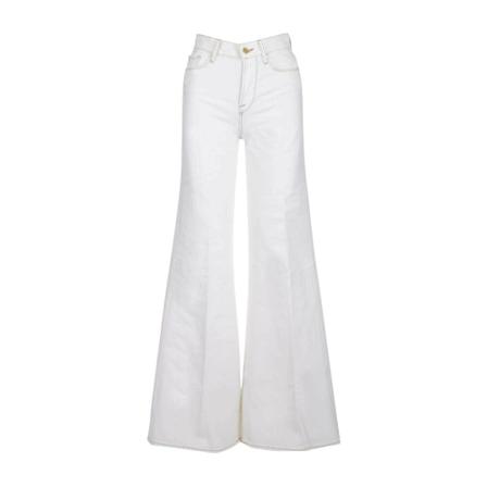 Frame, Le One Flare Jeans Wit, Dames, Maat:W27