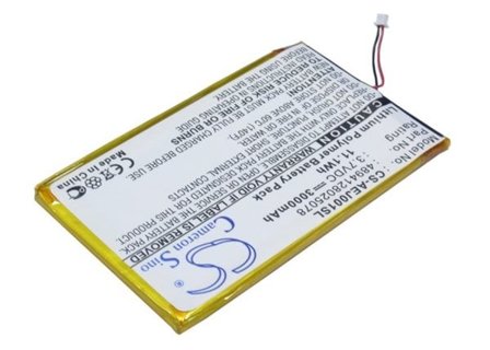 Batteri for e-bok, e-bokleser for Ectaco jetBook e-Book Reader Burgundy