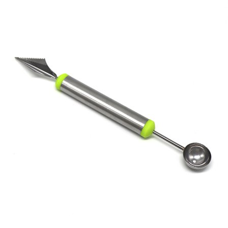 Rustfrit stål vandmelon frugt skåret dobbelt hoved pulp ske frui