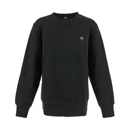 Dickies, Sweatshirt in cotton with logo patch on chest Zwart, Heren, Maat:M