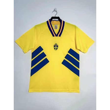 Sverige Fotboll Landslag Retro Hemmatröja-XF33-