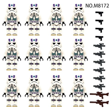 12-osainen Star Wars rakennuspalikka minihahmo lelusetti lapsille