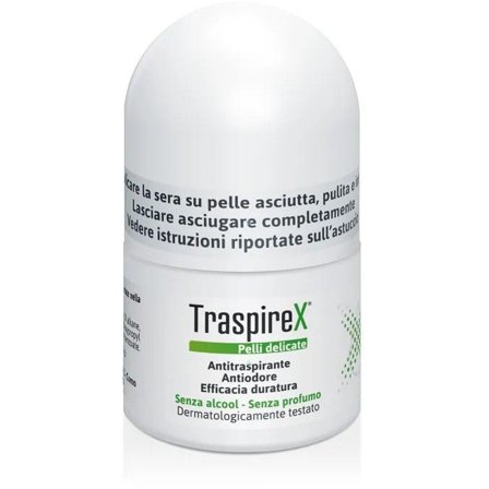 Traspirex Roll-On Ascelle Antitraspirante Pelli Delicate 20ml