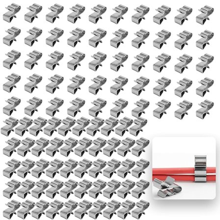 Solar PV Kabelclips - Kabelklemmer - Til Solpanel - Trailerramme - PVC