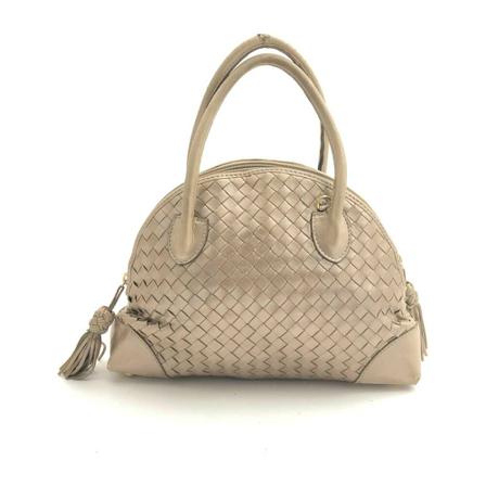 Bottega Veneta Vintage, Pre-owned Shoulder Bag Grijs, Dames, Maat:ONE Size,leer