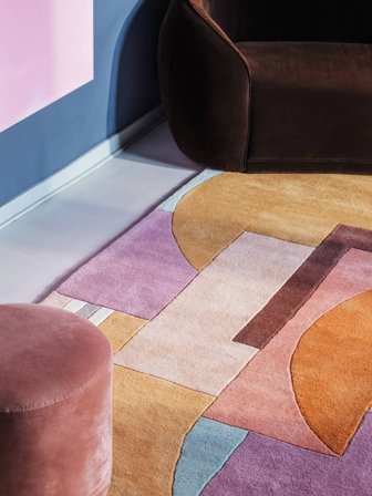 Arty 160X230 Multicolore Géometrique Tapis De Laine