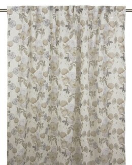 Yhdistelmänauhaverho kukallinen Beatrice 2/pak Off-white