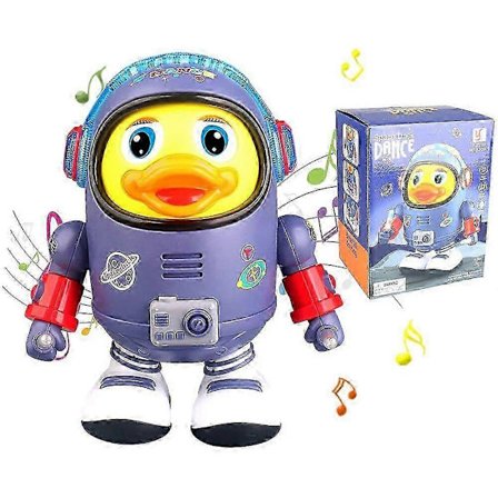 Dansende Romand med Musikklys, Elektrisk Bevegelig Lysende Andedukke, Musikalsk Dansende Romandeleke for Barnebursdagsgaver