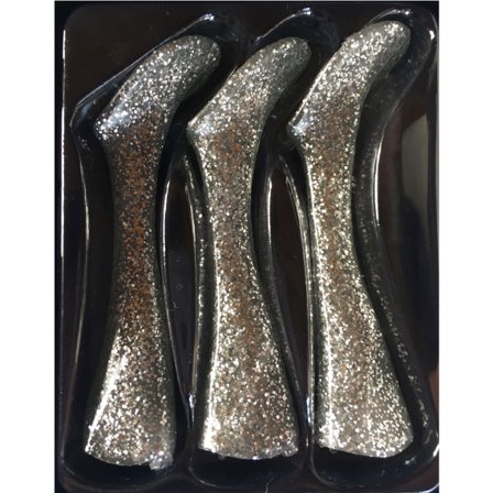 Headbanger Shad 22 Replacement Tails 3-pcs Silver glitter