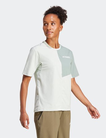 adidas Terrex W Mt Tee - Green - XS