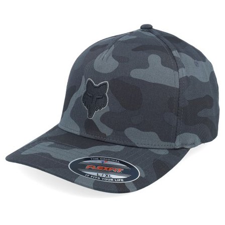 Fox - Camo flexfit Keps - Fox Head Black Camo Flexfit @ Hatstore
