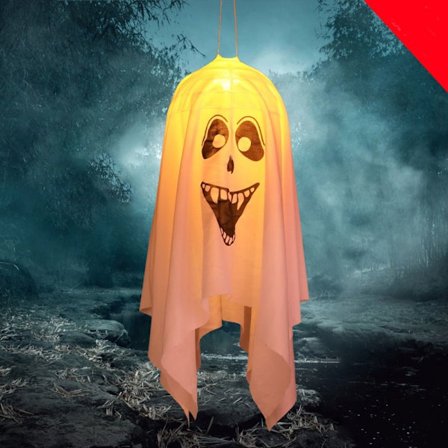 Halloween Lampa LED Strängljus VIT SMALL-LAUGH SMALL-LAUGH