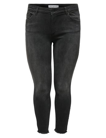 Carwilly Reg Ank Skinny Jeans Black Noos Black ONLY Carmakoma