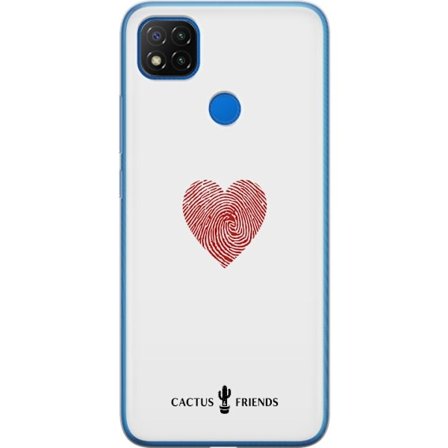 Kompatibel Mobilcover til Xiaomi Xiaomi Redmi 9C Cactus and Friends - Fingerprint Love
