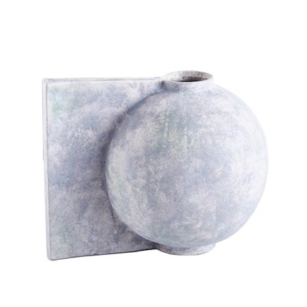 Keraaminen maljakko, harmaa, 38x29x30cm, koristekäyttöön