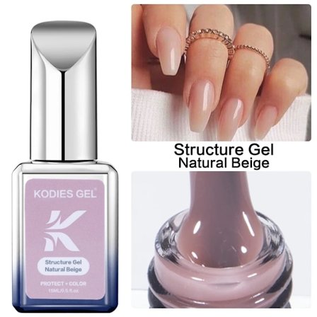 KODIES GEL Gummibas Gel Nagellack Bubble Bath Kamouflage Färgskikt Soak Off UV Pastell Naglar Gel Lack Fransk Manikyr