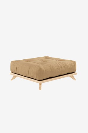 Karup Design - Pall Senza Natur Bas - Brun - Fotpallar & puffar - Från Homeroom