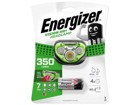 ENERGIZER Pannlampa Vision HD+ Headlight 350 lumen - Lyreco - Skyddsutrustning - Fick- och pannlampor - Pannlampor och hjälmlampor