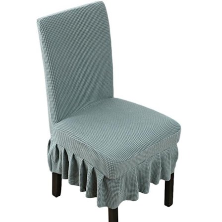 Stoltrekk for spisestol, elastiske avtakbare vaskbare stoltrekk holdbare for kjøkken spisesal hjem (Tallgrønn, 4)