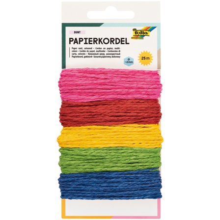 Folia Papperssnöre Färg 20 m