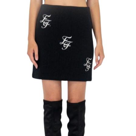 Elisabetta Franchi Kjol svart, Dam, Dam, Storlek: M