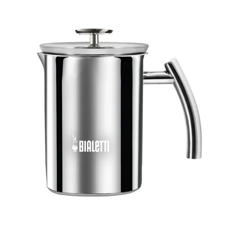 Bialetti Melkeskummer Induksjon – 330ml Manuell Cappuccinatore i Rustfritt Stål