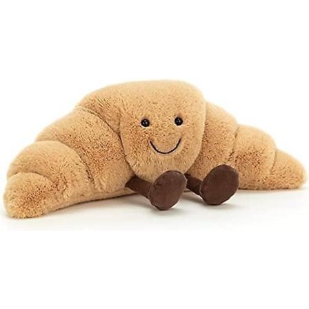 Spillbar liten croissant samleobjekt plysj ornament