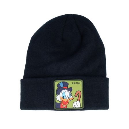Capslab - Svart cuff Beanie - Kids Disney Scrooge Mcduck Black Cuff @ Hatstore