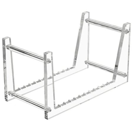 Klar Vinyl Plateholder For Skrivebord Album Lagring, Platehylle Display For Skrivebord Bilde