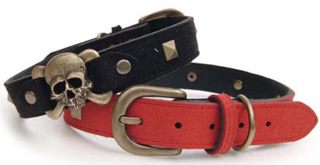 Pirate Hundhalsband Svart - Scarfes, Charms & Halsbandssmycken, Draglinor, Läder- & Textilhalsband på Doggie.se